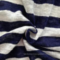 Tissu en rayures tricotées en lin (QF14-1547)